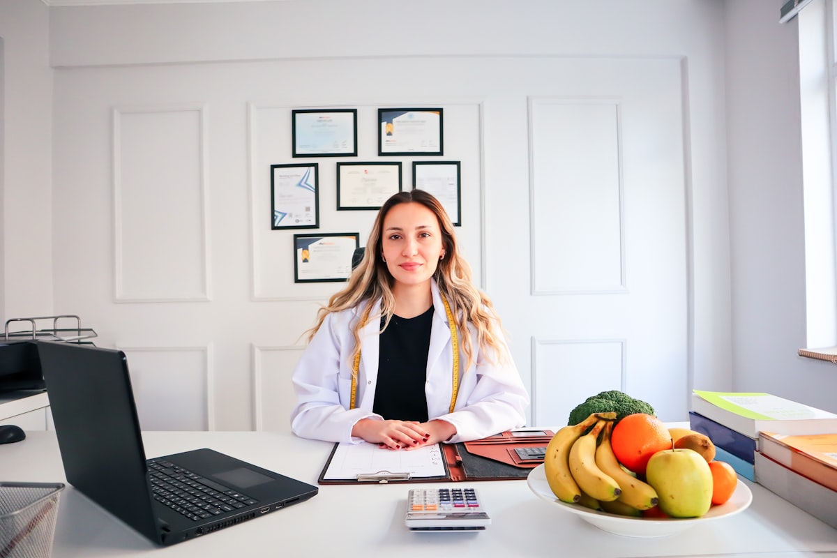 Professional nutrition and healthy eating preparation